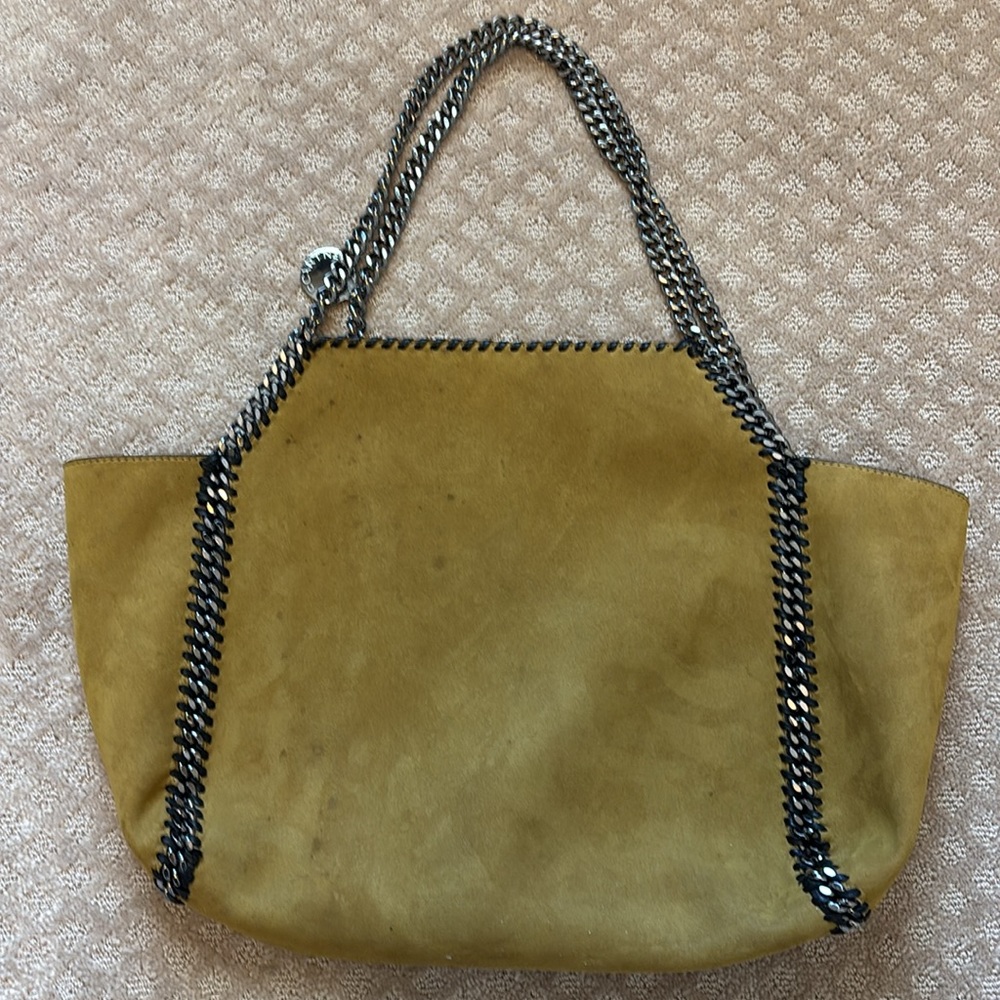 Stella McCartney Falabella Black Suede Shoulder Tote - Picture 10 of 14